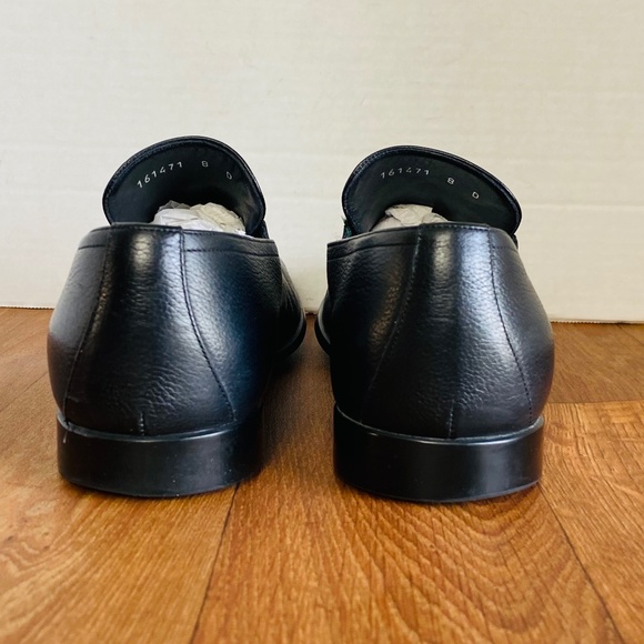 NWB, GUCCI Mens Black Stripe Loafer, 8D. - Picture 4 of 8